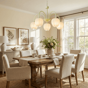 Daphne - Matcha Green Tulip Glass Chandelier