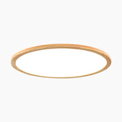 Leukothea - Slim Wood Flush Mount Ceiling Light