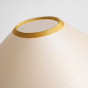 Dryope - Walnut-Color Wood and Fabric Table Lamp