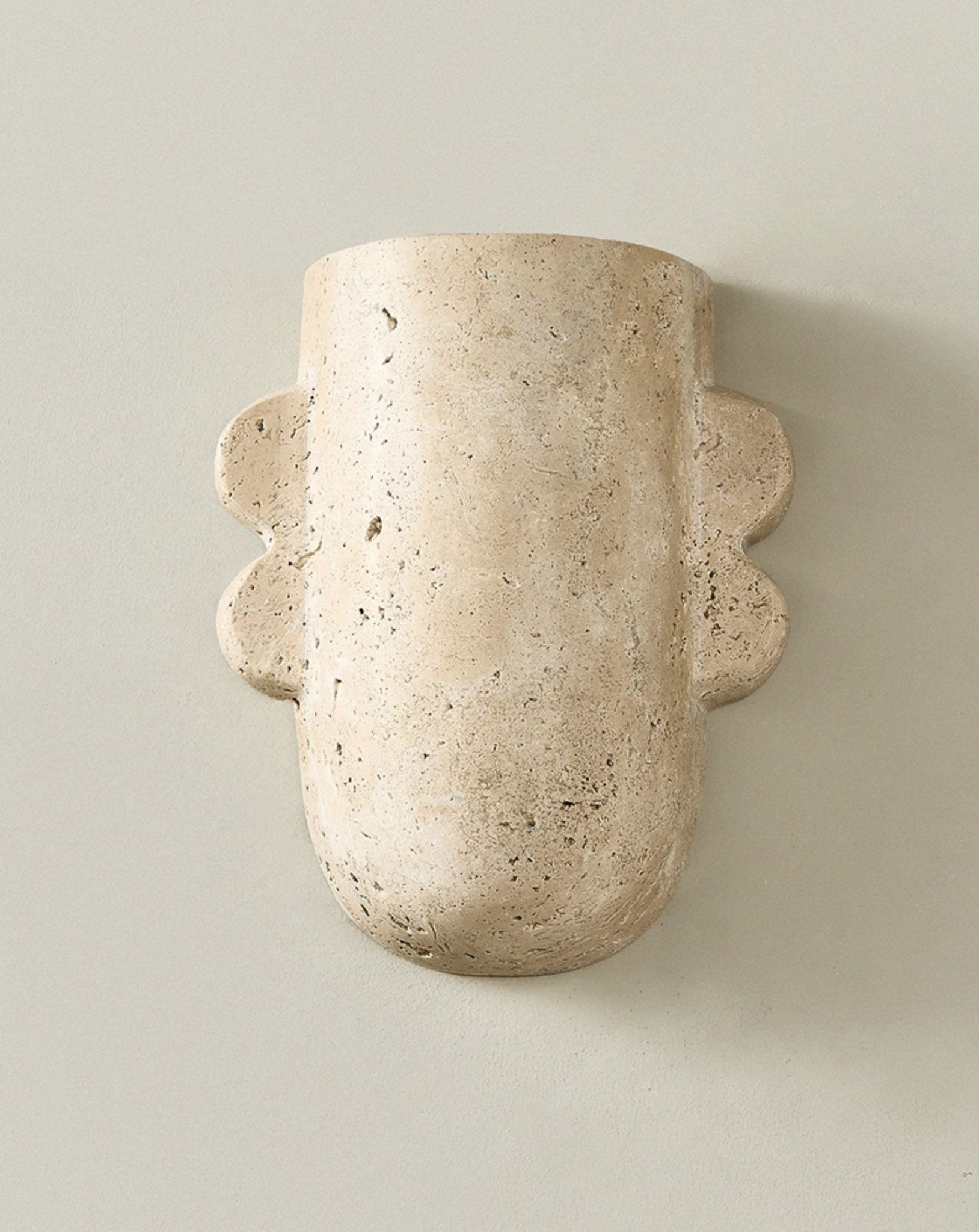 Thoosa - Sculptural Travertine Wall Lamp