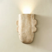 Thoosa - Sculptural Travertine Wall Lamp