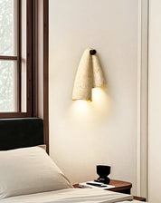 Amphitrite - Draped Travertine Wall Sconce