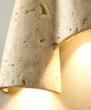 Amphitrite - Draped Travertine Wall Sconce