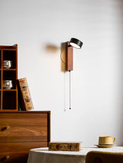 Kelaino - Black Travertine Wall Sconce