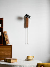 Kelaino - Black Travertine Wall Sconce
