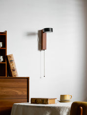 Kelaino - Black Travertine Wall Sconce