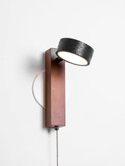Kelaino - Black Travertine Wall Sconce