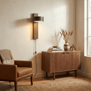 Eurydike - Black Travertine Plug-In Wall Sconce