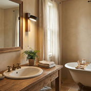 Kelaino - Black Travertine Wall Sconce