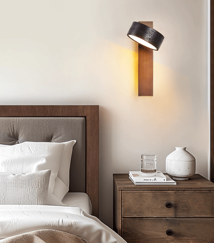 Kelaino - Black Travertine Wall Sconce