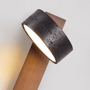 Eurydike - Black Travertine Plug-In Wall Sconce