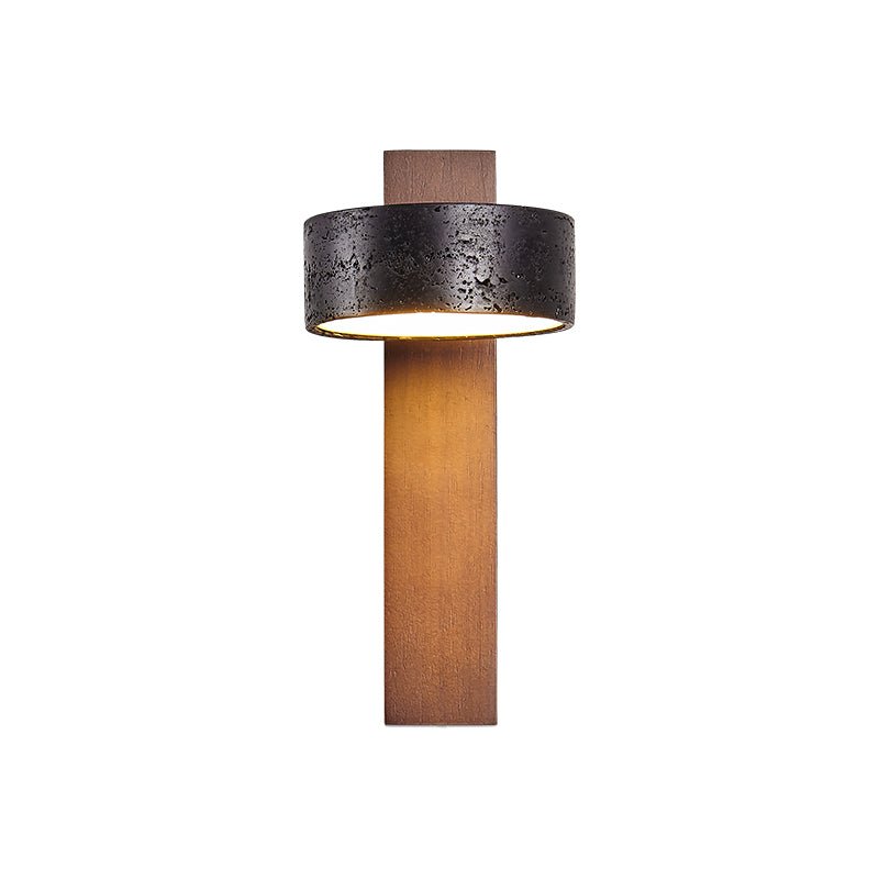 Kelaino - Black Travertine Wall Sconce