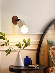 Ganymede - Swivel Travertine Wall Light