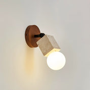 Ganymede - Swivel Travertine Wall Light
