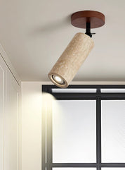 Ganymede - Swivel Travertine Wall Light