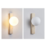 Kyrene - Vertical Travertine Wall Sconce