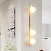 Kyrene - Vertical Travertine Wall Sconce