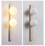 Kyrene - Vertical Travertine Wall Sconce