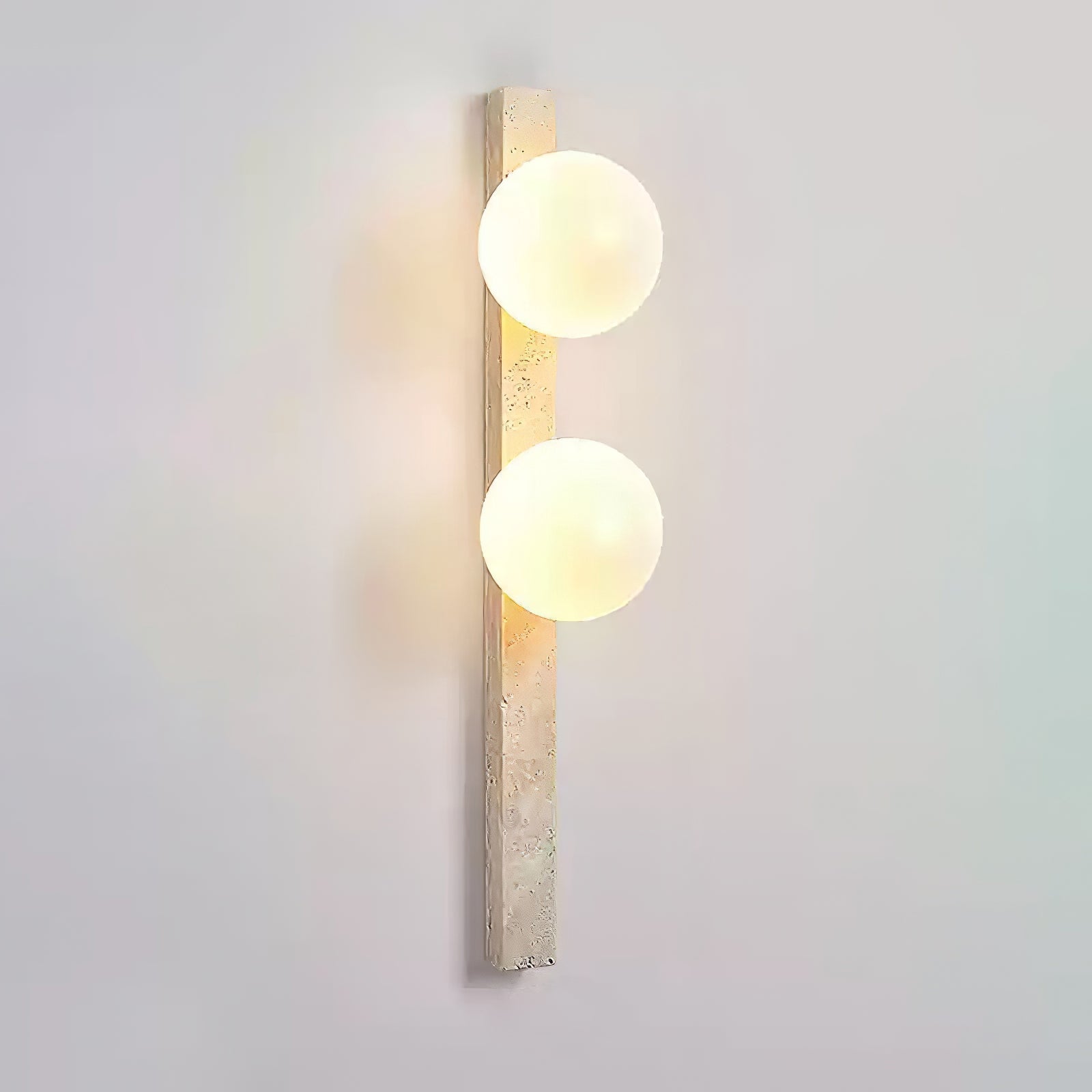 Kyrene - Vertical Travertine Wall Sconce