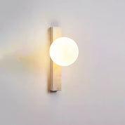 Kyrene - Vertical Travertine Wall Sconce