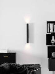 Erebos - Black Travertine Column Sconce