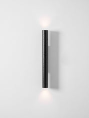 Erebos - Black Travertine Column Sconce