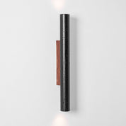 Erebos - Black Travertine Column Sconce