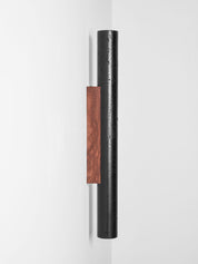 Erebos - Black Travertine Column Sconce
