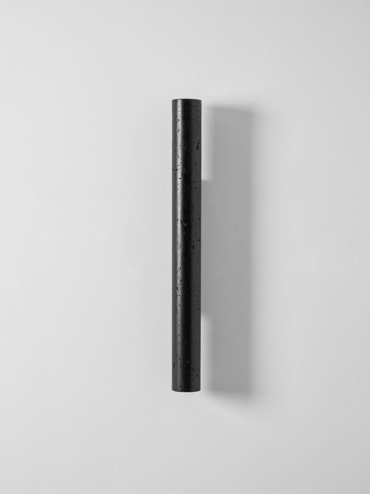 Erebos - Black Travertine Column Sconce