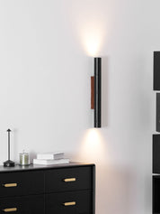Erebos - Black Travertine Column Sconce