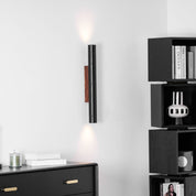Erebos - Black Travertine Column Sconce