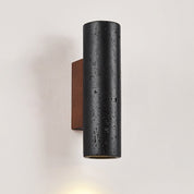 Erebos - Black Travertine Column Sconce