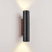 Erebos - Black Travertine Column Sconce
