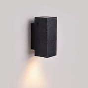 Ophion - Black Travertine Block Wall Lamp
