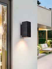 Ophion - Black Travertine Block Wall Lamp