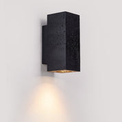 Ophion - Black Travertine Block Wall Lamp