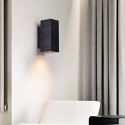 Ophion - Black Travertine Block Wall Lamp