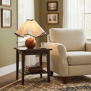 Kymothoe - Wave-Draped Linen Table Lamp
