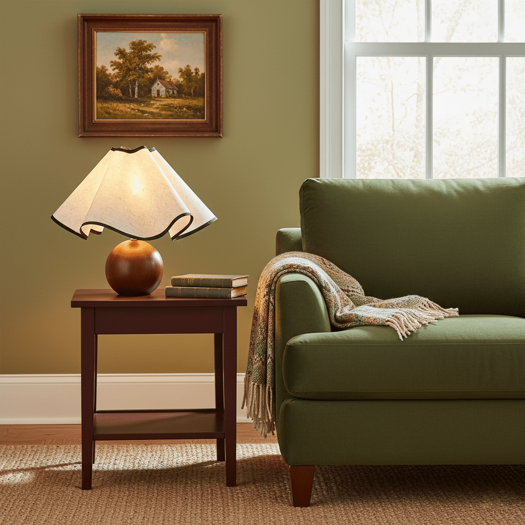 Kymothoe - Wave-Draped Linen Table Lamp