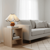 Kymothoe - Wave-Draped Linen Table Lamp
