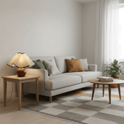Kymothoe - Wave-Draped Linen Table Lamp