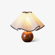 Kymothoe - Wave-Draped Linen Table Lamp