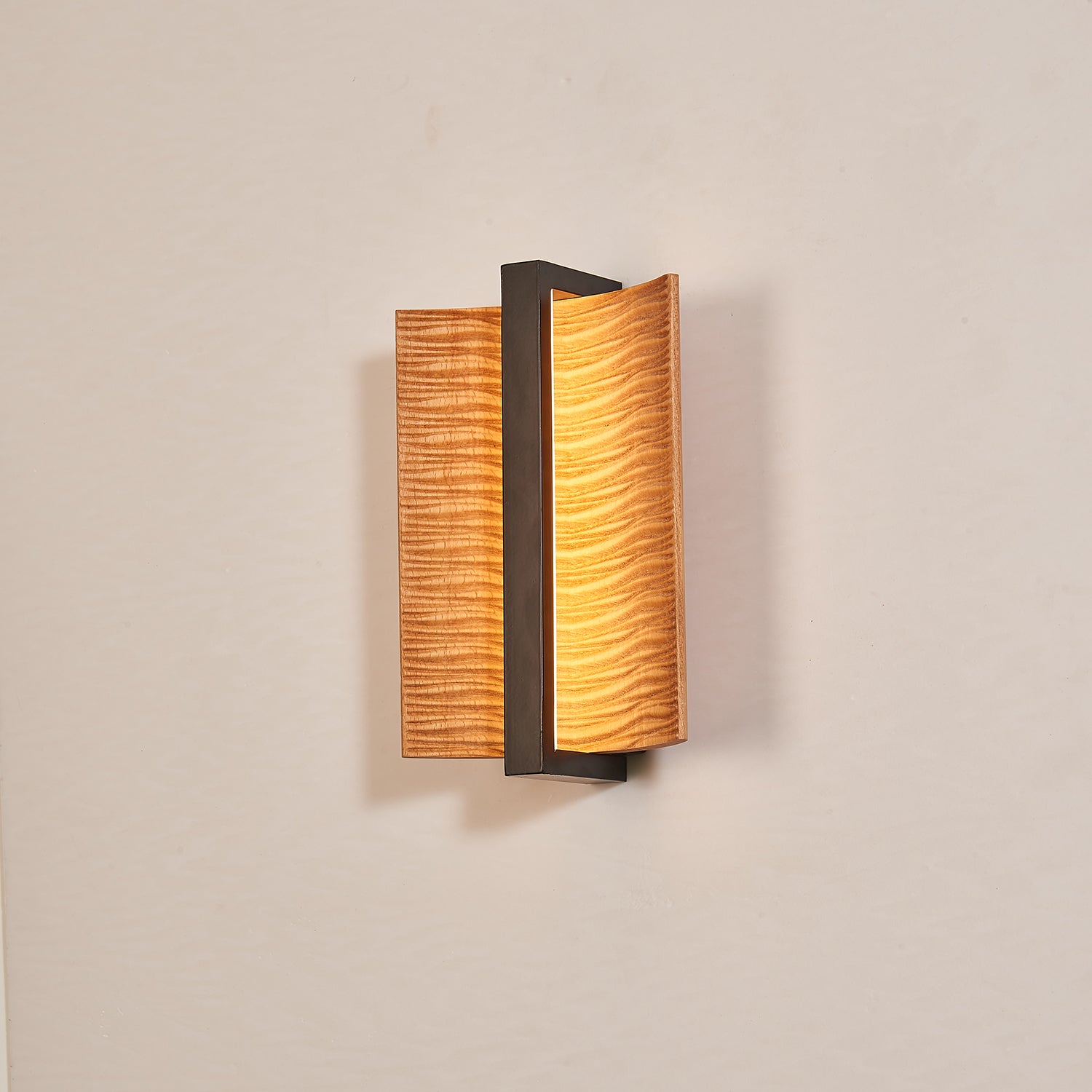 Amatheia - Wood and Iron Wall Light