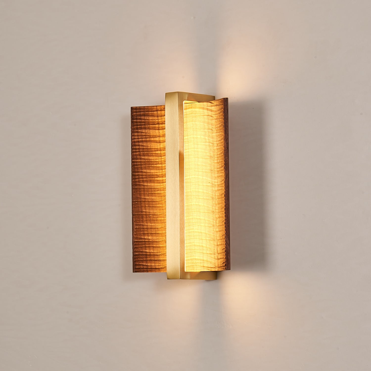 Amatheia - Wood and Iron Wall Light