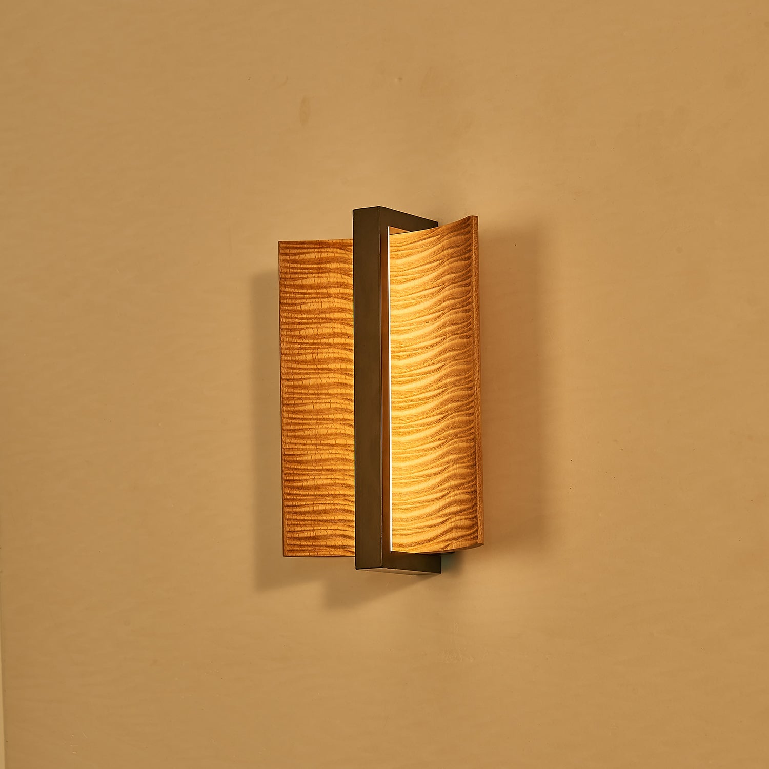 Amatheia - Wood and Iron Wall Light