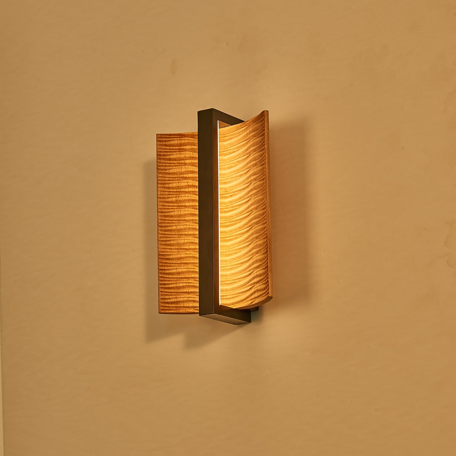 Amatheia - Wood and Iron Wall Light