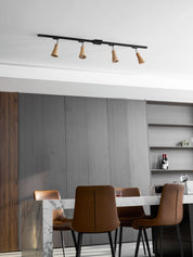 Aristaios - Wood and Steel Track Lighting
