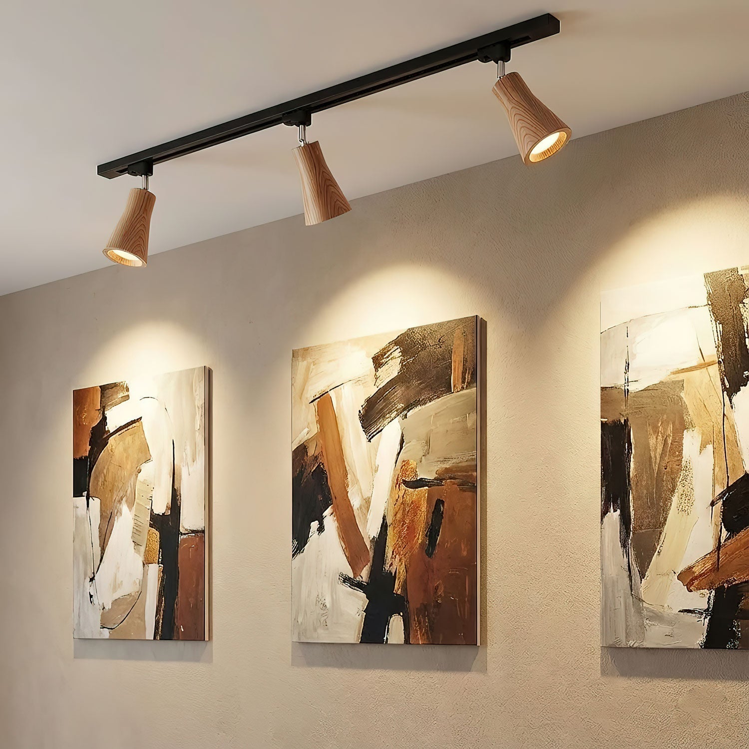 Aristaios - Wood and Steel Track Lighting