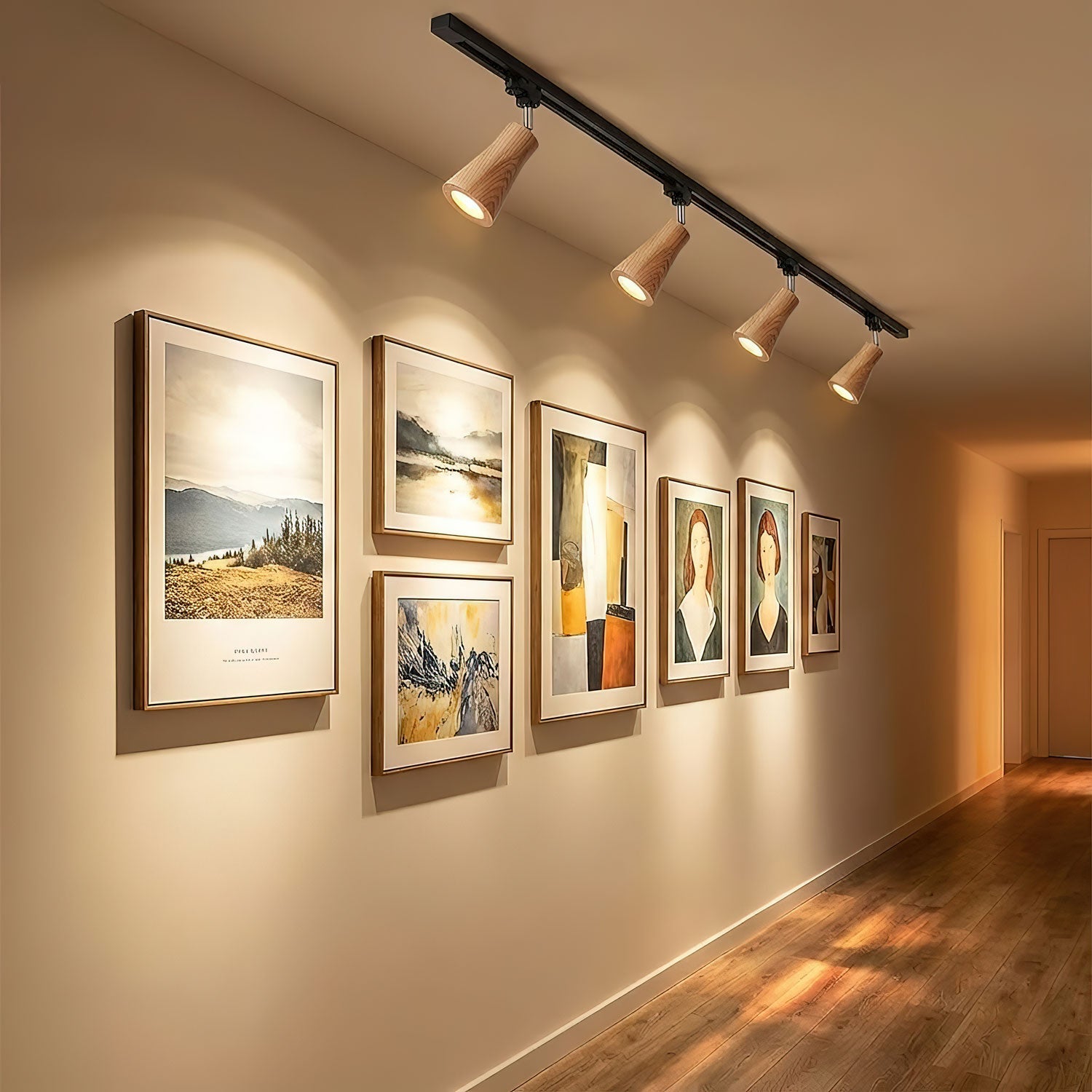 Aristaios - Wood and Steel Track Lighting