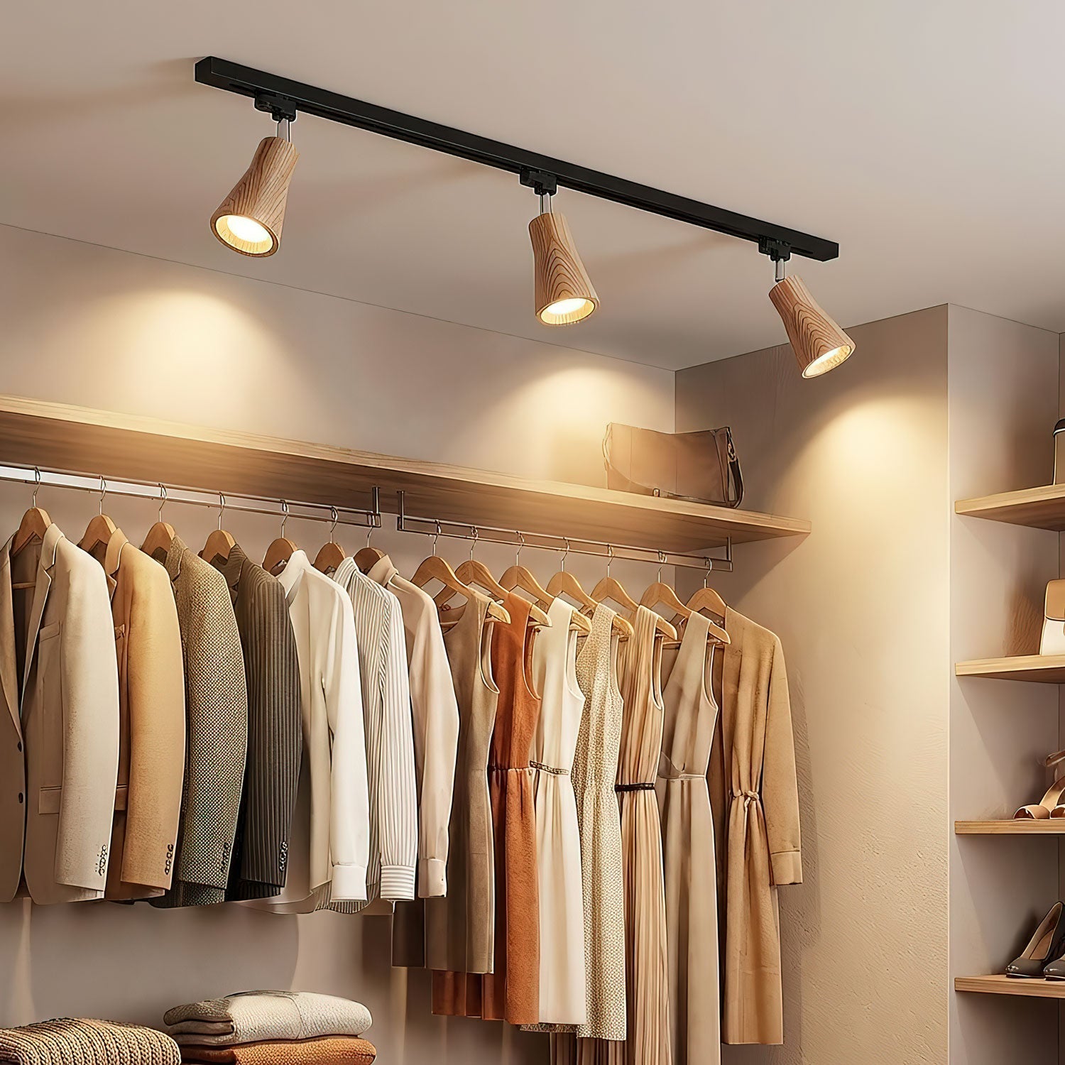Aristaios - Wood and Steel Track Lighting